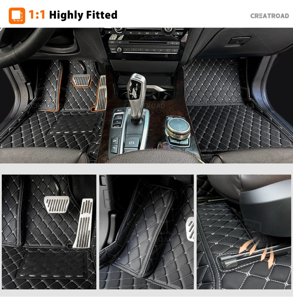 Tapis de sol de voiture personnalisé, couverture de tapis automobile, accessoires d'intérieur, pour Hyundai Tucson L (Turbo hybride/carburant) 2021 2022 2023 2024