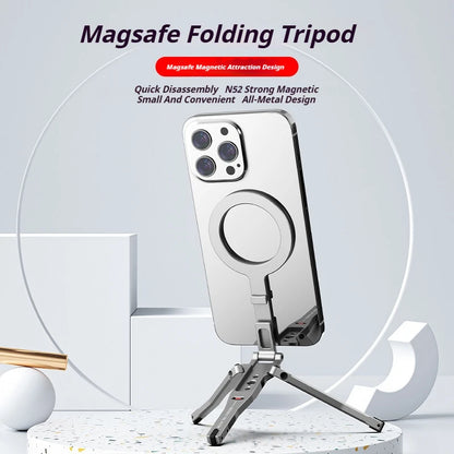 Trépied magnétique universel en aluminium pour trépied Magsafe, support pliable pour appareil photo et téléphone