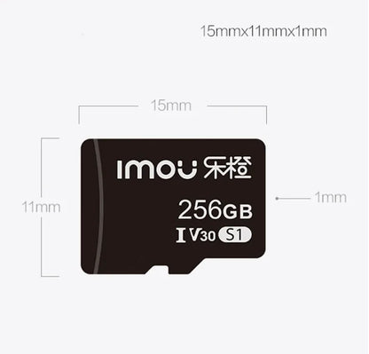 IMOU-Carte mémoire SD pour la surveillance, vitesse de lecture de 95 Mo/s, 256 Go, 128 Go, 64 Go, V30, C10, U3, carte MicroSDXC exclusive