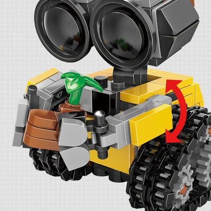 Film classique 200 + pièces Mini Robot Wall-e MOC blocs de construction modèle briques à monter soi-même Kits jouets créatifs pour enfants enfants adultes cadeaux