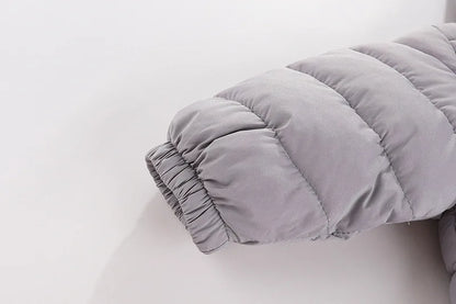 OLEKID 2025 automne hiver bébé barboteuses à capuche Plus velours chaud bébé fille combinaison enfant en bas âge garçons salopette infantile nouveau-né vêtements de nuit