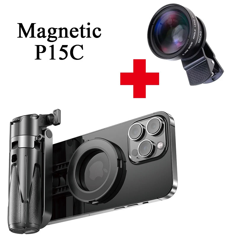 Trépied de téléphone portable avec perche à Selfie magnétique, extension à distance, support pour MagSafe iPhone 16 15 14 13 12 XIAOMI SAMSUNG, 2026
