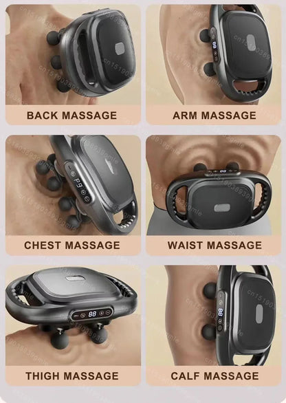 Pistolet de Massage électrique à 12/8 têtes, Relaxation musculaire, Massage du dos à haute fréquence, pistolet de Massage des tissus profonds