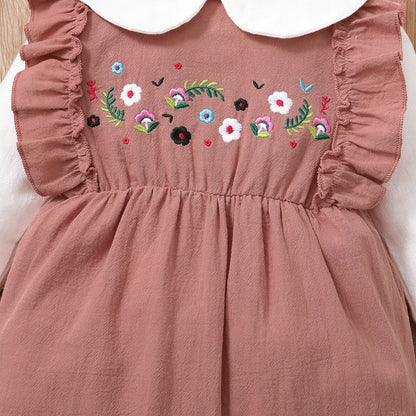 Nouveau-né bébé pur coton motif de fleurs couleur bloquée confortable manches longues body 0-18 mois femme bébé ramper costume