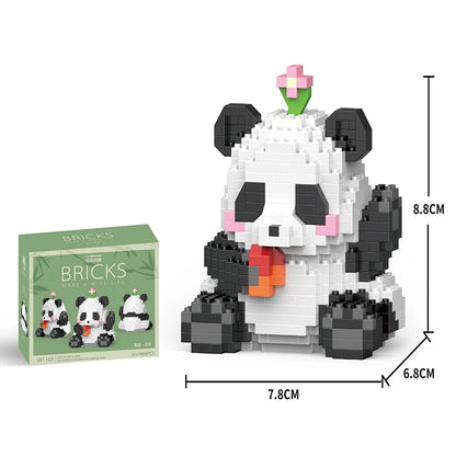 Mini Animal de Style Chinois à Assembler Soi-Même, Briques de Construction, Modèle Créatif, pour Garçon