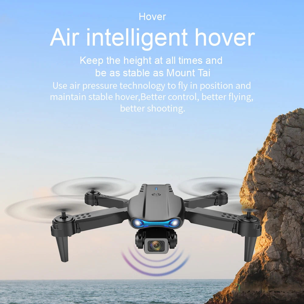 Drone professionnel E99Pro avec caméra pour touristes, 4K, WIFI, flux optique, fpv, évitement d'obstacles, photographie aérienne, quadrirotor