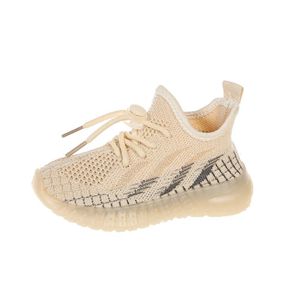 Chaussures légères décontractées en noix de coco pour enfants tissées avec semelles en caoutchouc pour bébés, garçons et filles. Bre de maille de sports de plein air antidérapant