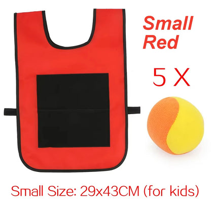 Gilet de jeu de balle Dodge collant, jouet de sport de plein air, accessoires en tissu Jersey, capture de balles en polaire douce, sans danger pour les enfants, adolescents et adultes