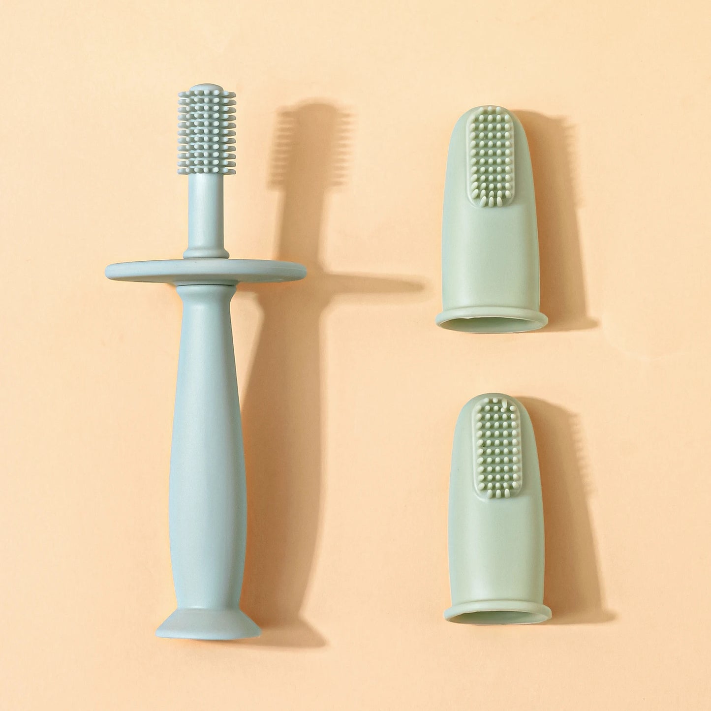 TYRY.HU 3 pièces brosse à dents pour bébé brosse à dents de nettoyage doux pour enfants sans BPA soins de santé bucco-dentaire pour bébé protection douce bébé