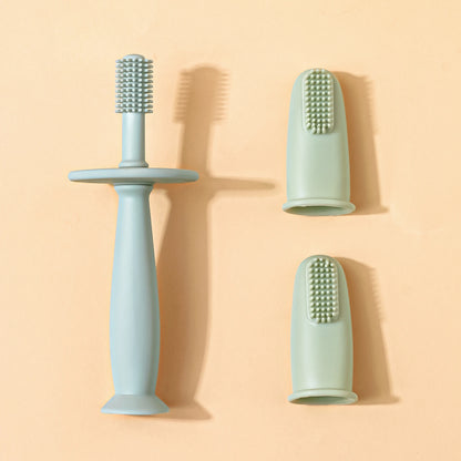 TYRY.HU 3 pièces brosse à dents pour bébé brosse à dents de nettoyage doux pour enfants sans BPA soins de santé bucco-dentaire pour bébé protection douce bébé