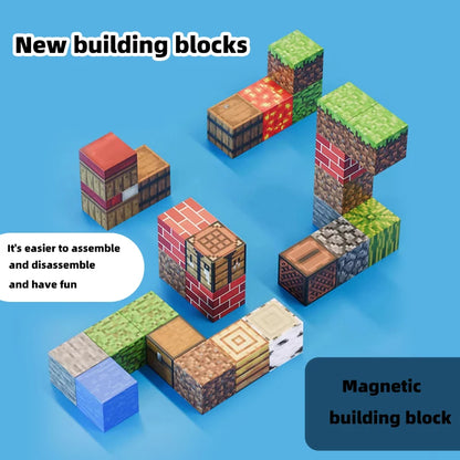 Blocs de construction magnétiques blocs de construction de jouets ensemble complet de blocs de construction de jouets d'assemblage de bricolage pour enfants jeux de construction de table 1 juin