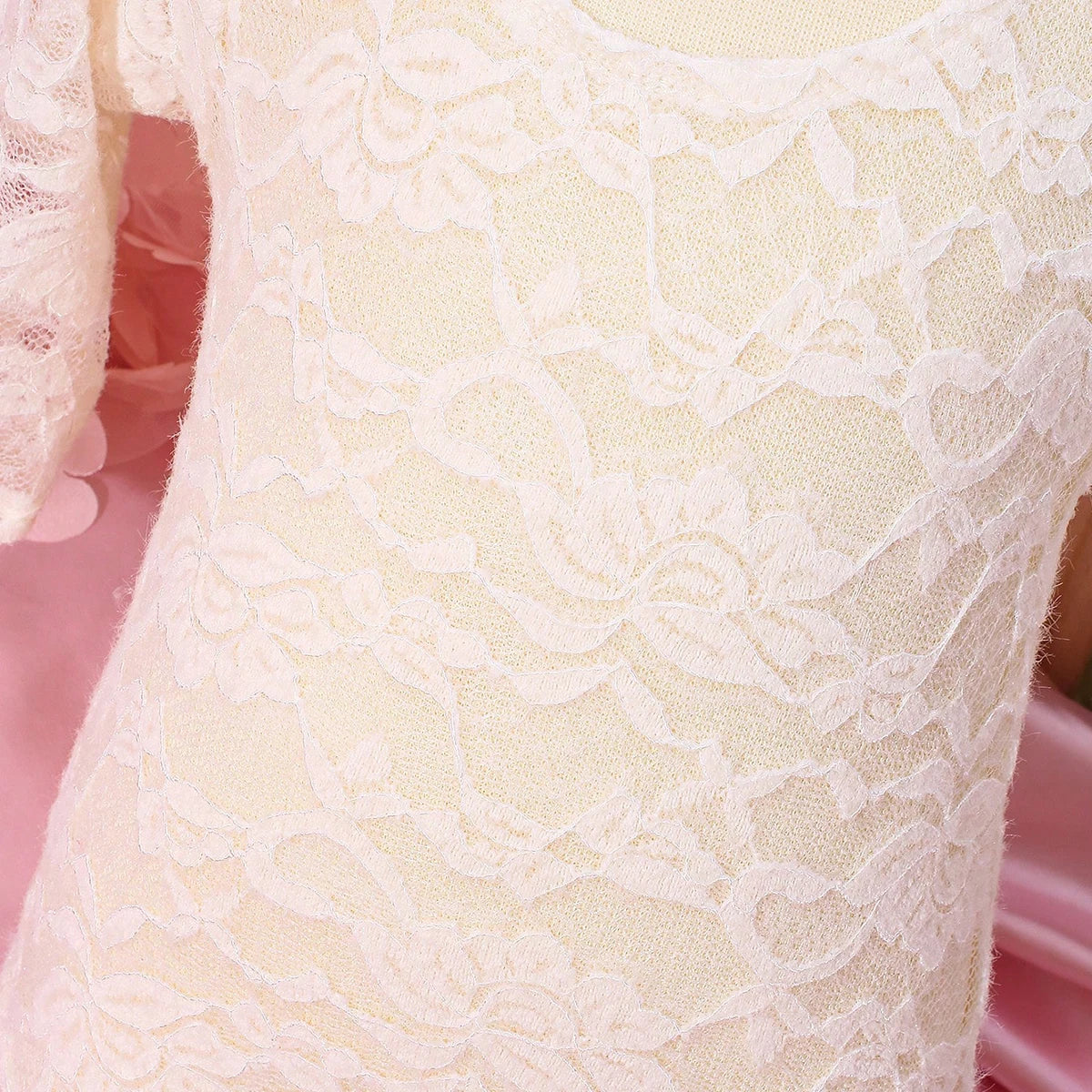 Ylsteed – ensemble 2 pièces pour nouveau-né, barboteuse en dentelle, tenues de photographie pour nourrissons avec bandeau assorti, accessoires de prise de vue Photo pour bébé fille