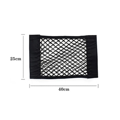 Filet de Rangement artificiel astique pour Siège Arrière de Voiture, Poche en Maille, Autocollant Magique, Sac Portable Universel, Accessoires