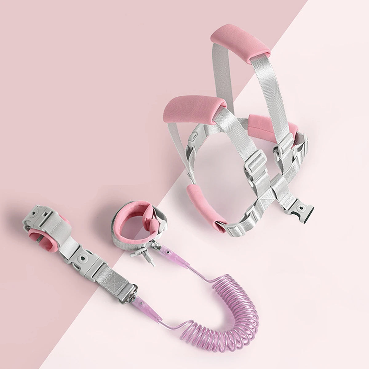 Ceinture de prévention des pertes pour nourrissons et jeunes enfants, corde de Traction, Bracelet de prévention des pertes pour bébé, corde à ressort de 1.5m, marche sûre pour bébé