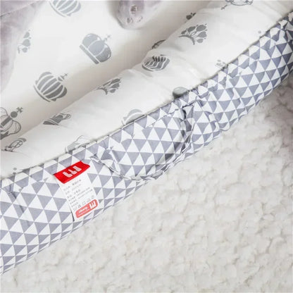 Lit de voyage pour bébé en bas âge, berceau en coton pour nouveau-né, berceau pare-chocs, nouveau lit nid de bébé 85x50cm avec oreiller, berceau Portable