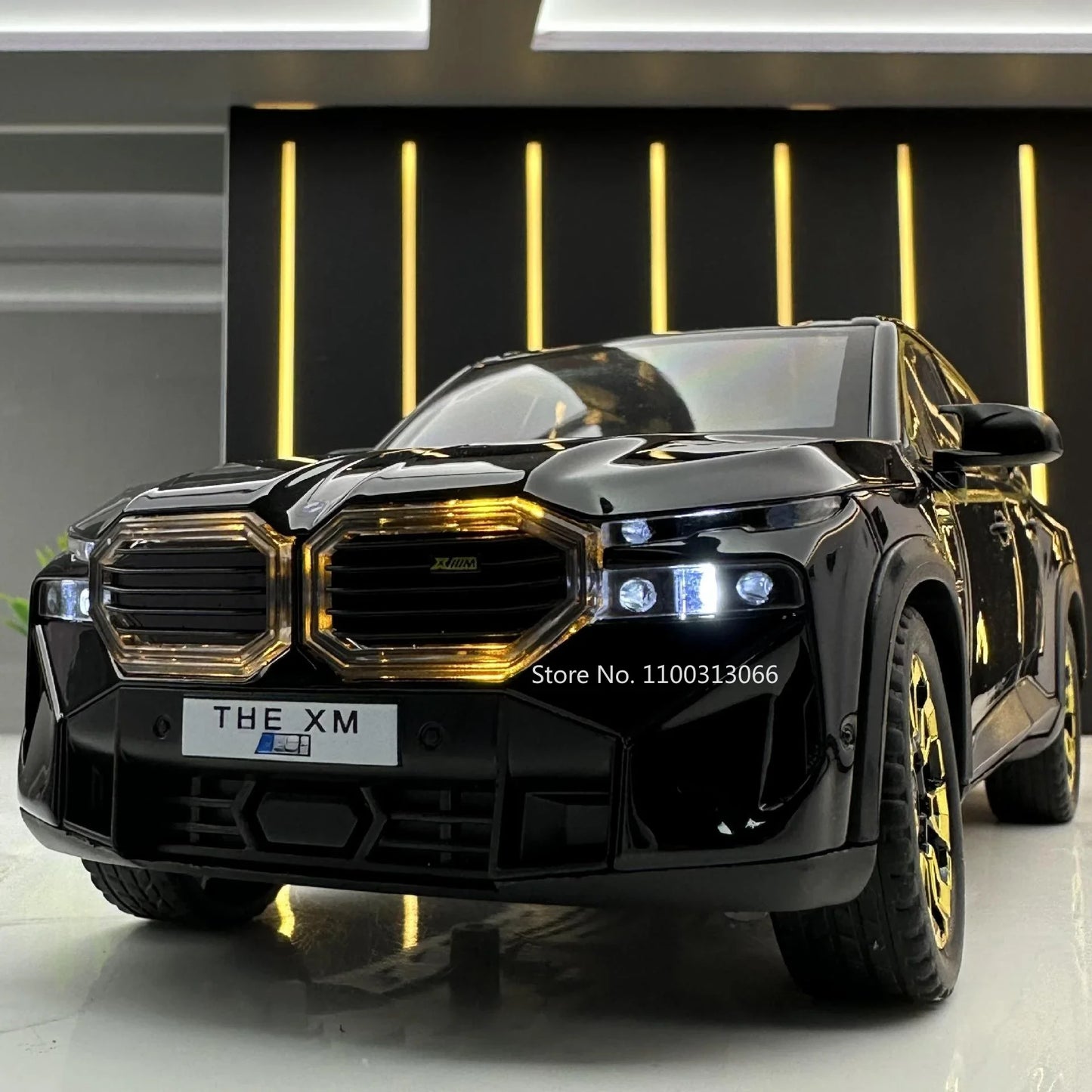 1/24 les modèles de voitures en alliage XM jouet moulé sous pression véhicules tout-terrain avec son léger fonction de traction SUV voiture jouets pour enfants garçons cadeaux