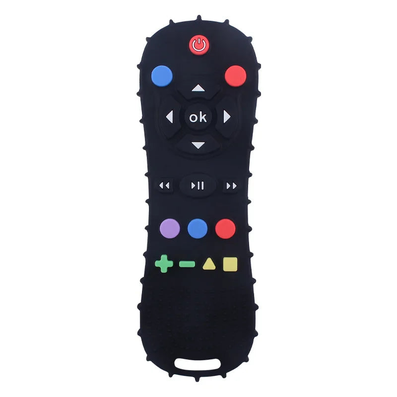 Anneau de dentition en Silicone avec télécommande pour bébé, 1 pièce, gants Anti-alimentation, sucette, Bracelet, bâton de dentition, jouets à mordre