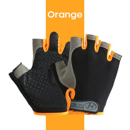 Gants de vélo pour hommes et femmes, demi-doigt, de gymnastique, mitaines respirantes et antidérapantes, pour Fitness, entraînement sportif