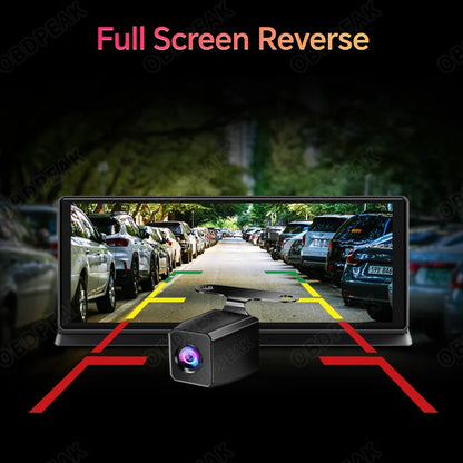 Caméra de tableau de bord sans fil pour voiture, K2 Pro, DVR 4K, Carplay, Android Auto, écran AI, enregistreur vidéo Len pour touristes, navigation GPS, tableau Prada, 11.3 pouces
