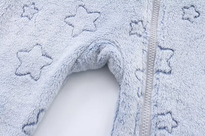 Vêtements doux pour nouveau-né, flanelle, automne hiver, pour bébés garçons et filles, combinaison de dessin animé, body chaud pour bébés de 0 à 12 mois