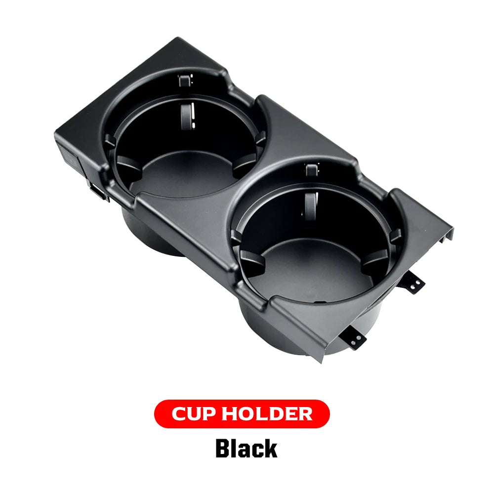 Nouveau Double trou style de voiture Console centrale avant boîte de rangement pièce de monnaie + porte-gobelet pour BMW E46 série 1999-2006 51168217953
