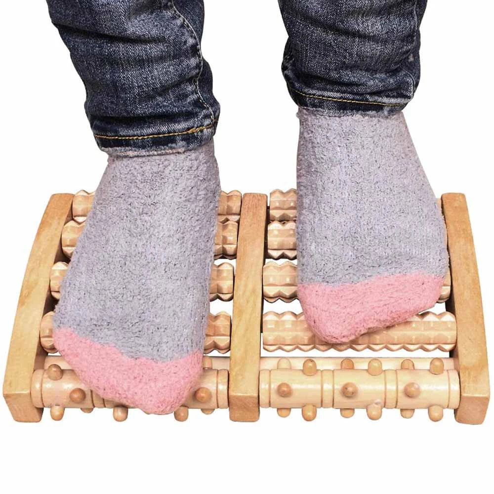 Rouleau de pied en bois, soins en bois, Massage, réflexologie, relaxation musculaire, soulagement, cadeau de Spa, Anti-Cellulite, outils de soins