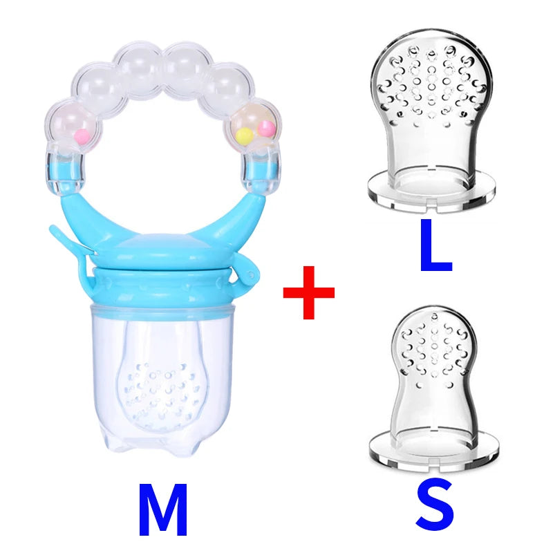 3 en 1 sac nouveau-né bébé aliments frais mangeoire Silicone anneau de dentition jouet mangeoire à fruits sucette formation manger fruits meulage bâton mignon
