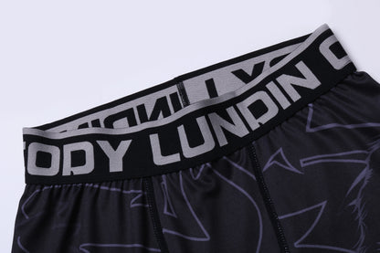 Cody Lundin nouveaux modèles personnalisés manches courtes Polyester extensible éruptions cutanées Shorts MMA BJJ ensembles avec ceinture en caoutchouc