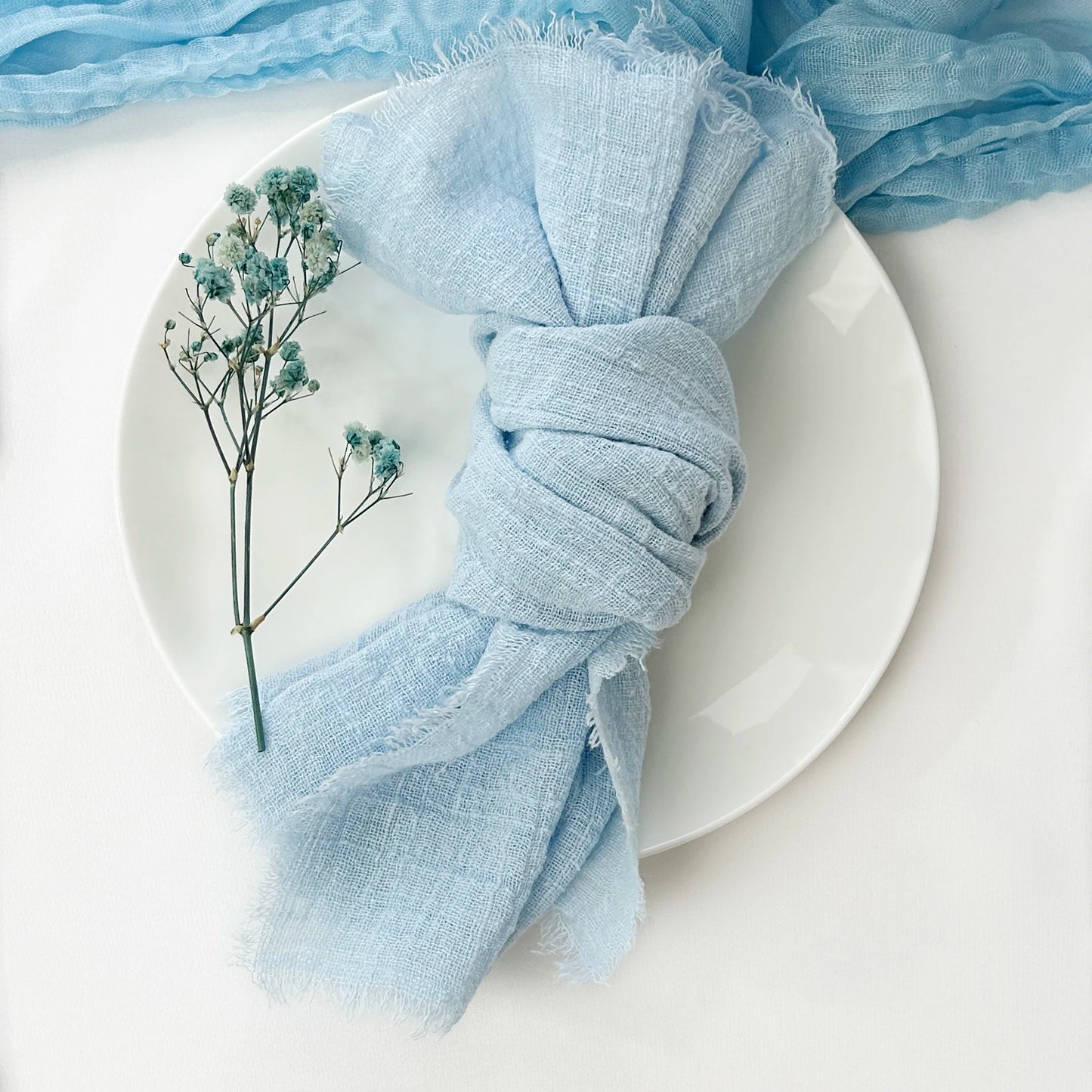 10 pièces 32x32 cm vente en gros gaze de terre cuite serviette en coton serviette de thé réutilisable fête de mariage décor de Table de noël rétro bavures serviette