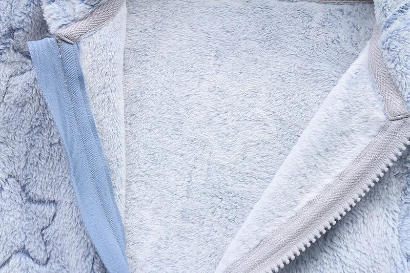 Vêtements doux pour nouveau-né, flanelle, automne hiver, pour bébés garçons et filles, combinaison de dessin animé, body chaud pour bébés de 0 à 12 mois