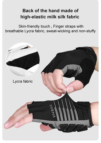INBIKE antichoc GEL Pad gants de cyclisme demi doigt gants de Sport hommes femmes été vélo gymnase Fitness gants vtt gants IF239