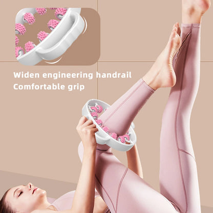 Masseur de jambes multifonctionnel à 12 roues, rouleau de Massage à couverture complète pour bras, taille, Relaxation musculaire des jambes, Machine de Massage manuelle