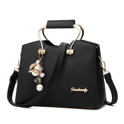 Sacs à poignée de luxe pour femmes, sac à bandoulière pendentif en cuir PU, sacoche de grande capacité, sacs pour maman d'âge moyen, fourre-tout
