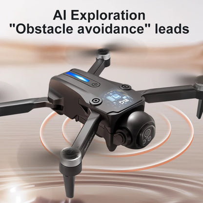 Drone de contrôle d'écran D18, moteur sans balais, quatre côtés d'évitement d'obstacles, flux optique 5G WiFi FPV, avion de photographie aérienne