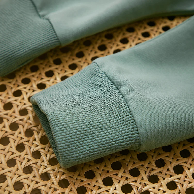 Survêtement d'hiver 2 pièces pour bébé, tenues pour garçons en bas âge, couleur contrastée, sweat-shirt à manches longues, hauts et pantalons longs, ensemble de vêtements pour tout-petits