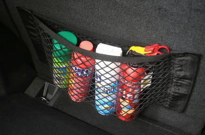 Filet de Rangement artificiel astique pour Siège Arrière de Voiture, Poche en Maille, Autocollant Magique, Sac Portable Universel, Accessoires