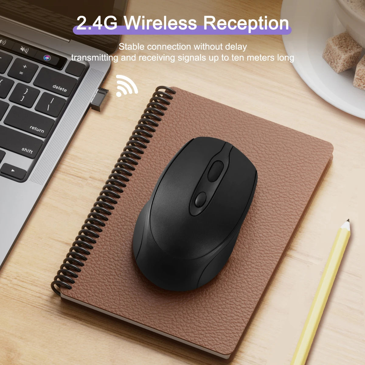 Souris d'ordinateur sans fil Rechargeable 2.4G, Compatible Bluetooth, USB, silencieuse, pour PC, ordinateur portable, Macbook, tablette