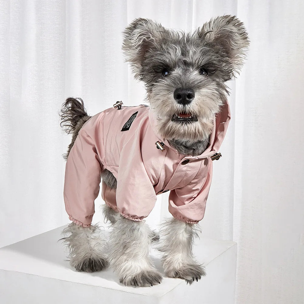 Vêtements imperméables pour chiens, imperméable réfléchissant pour chiens, veste en Polyester doux et imperméable, tenues pour chiots de compagnie