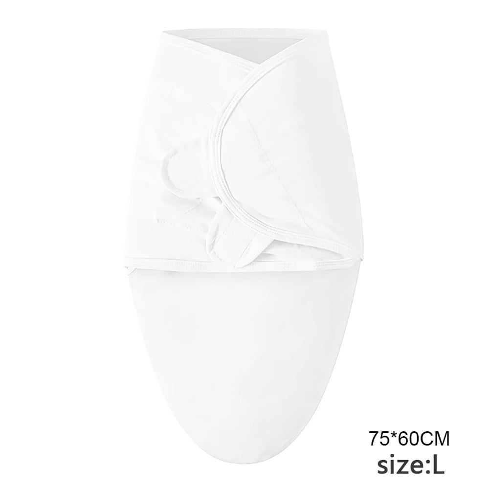 Ensemble de couverture et chapeau pour bébé de 0 à 6 mois, en coton imprimé de dessin animé, emmaillotage réglable pour nouveau-né, enveloppes de couchage pour nourrissons, toutes saisons