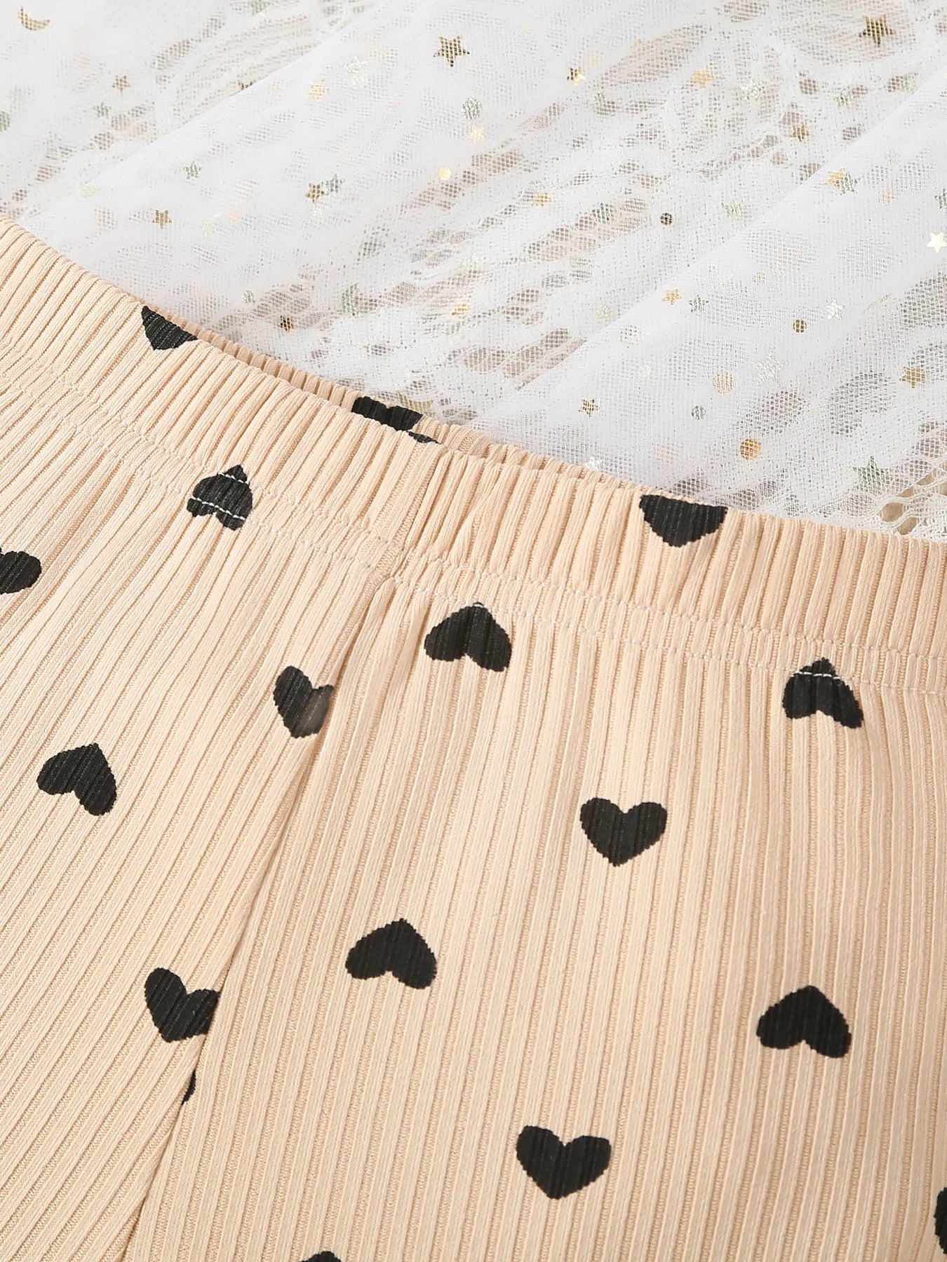 Kukitty – ensemble de vêtements 3 pièces pour nouveau-né fille, barboteuse à manches longues, imprimé cœur, haut et pantalon, bandeau, tenues en tricot