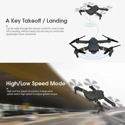 Drone haute définition E88/E58 4K, photographie aérienne, avion RC Intelligent à hauteur fixe, avion à quatre axes, jouets pour enfants garçons