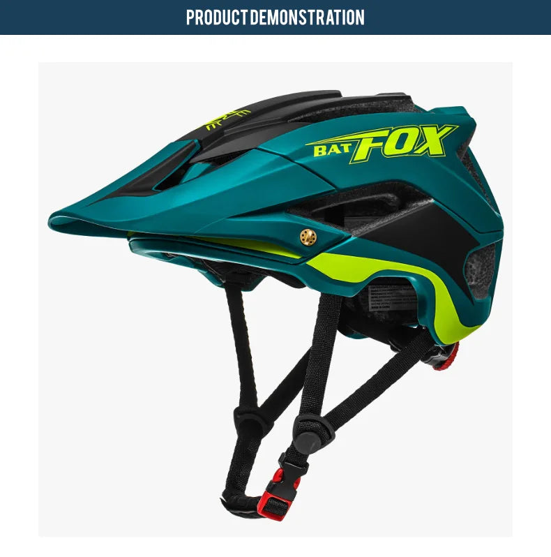 BATFOX-Casque de vélo pour homme, casque de vélo, casque de vélo de montagne, casque de vélo VTT, casquettes de vélo