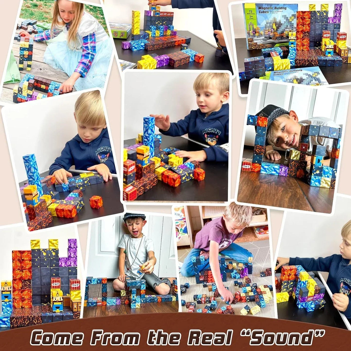 Décennie s de Construction Magnétiques pour Garçon et Fille, Ensemble de Cube Magnétique, Modèle de Bricolage, Jouet Sensoriel STEM, pour Enfant de 3 Ans et +