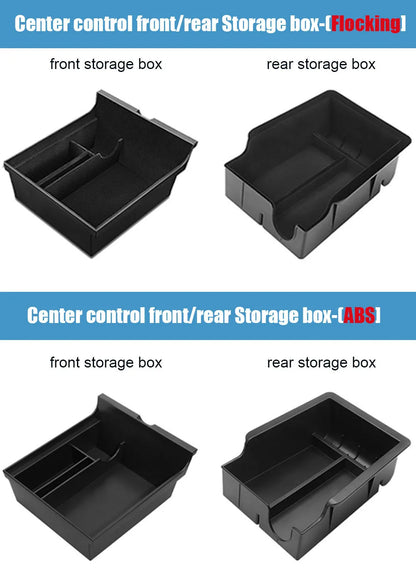 Accoudoir central caché, boîte de rangement, support de verre, organisateur de Console, accessoires pour Tesla modèle 3 Highland 2025 modèle Y 2021 – 2025