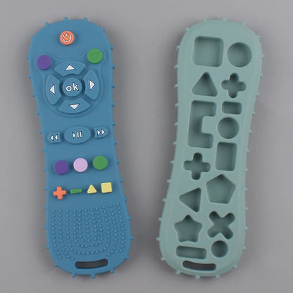 Anneau de dentition en Silicone avec télécommande pour bébé, 1 pièce, gants Anti-alimentation, sucette, Bracelet, bâton de dentition, jouets à mordre