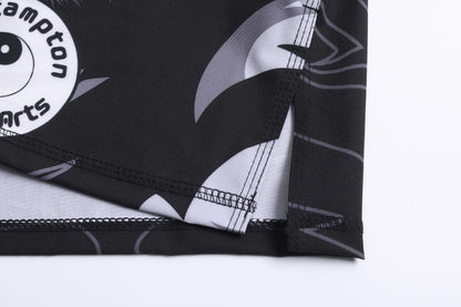 Cody Lundin nouveaux modèles personnalisés manches courtes Polyester extensible éruptions cutanées Shorts MMA BJJ ensembles avec ceinture en caoutchouc