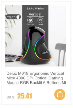 Souris Laser portable ergonomique, commande au pouce, sans fil, optique, filaire, USB, pour ordinateur portable et PC, nouvelle collection