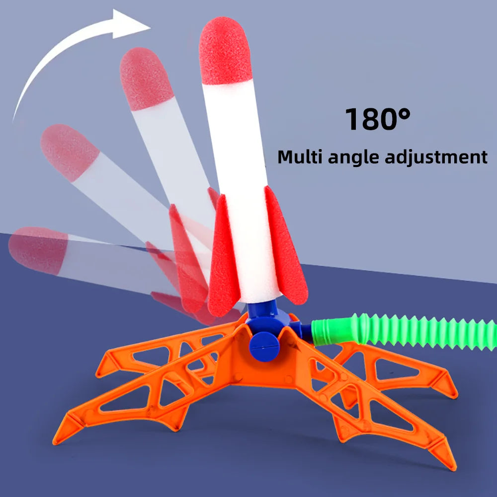 Lanceur de fusée pour enfants, pompe à pas, puissance pressée à Air, jeux familiaux en plein Air, cadeaux d'anniversaire, jouets de sport pour enfants