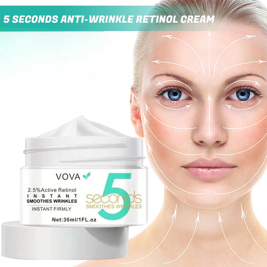 Crème pour le visage en 5 secondes, lisse, raffermissante, élimine les yeux gonflés, Anti-vieillissement, Lifting ferme, hydratant, élimine les ridules, soins pour la peau