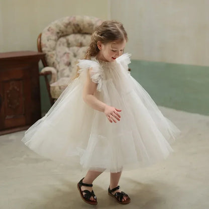 Robe d'été pour bébé fille, tenue de fête d'anniversaire, tutu